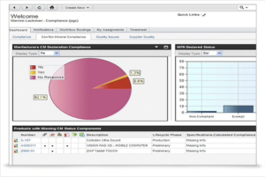 Screenshot PLM Oracle
